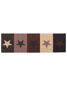 Tappeto da Cucina stelle rosse 180 x 60 cm 100% Poliammide