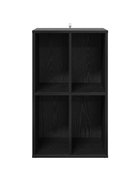 Mobile porta vinili Rovere Nero 44,5 x 36,5 x 74,5 cm