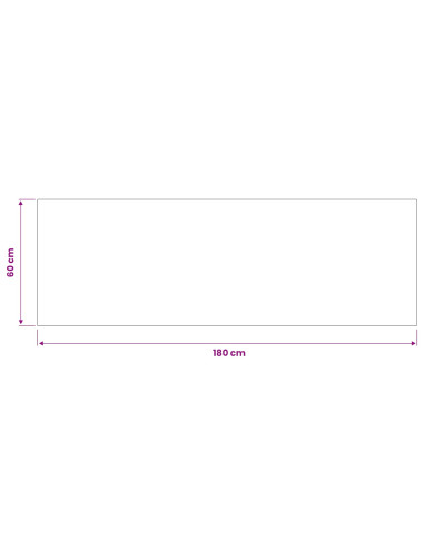 Tappeto da Cucina Cemento marrone 180 x 60 cm 100% Poliammide