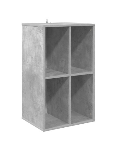 Mobile porta vinili Grigio Cemento 44,5 x 36,5 x 74,5 cm