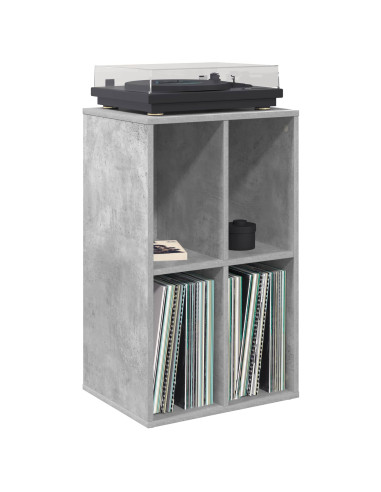 Mobile porta vinili Grigio Cemento 44,5 x 36,5 x 74,5 cm