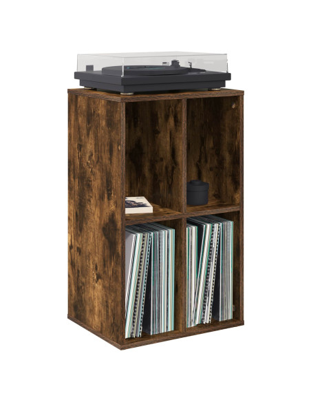 Mobile porta vinili Rovere Fumo 44,5 x 36,5 x 74,5 cm
