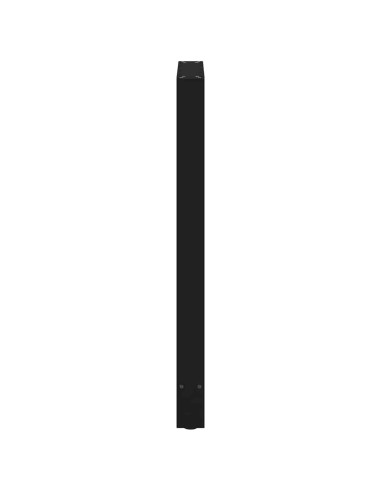Gambe per tavolo da bar nere 2 pz 60x(100-101) cm in acciaio
