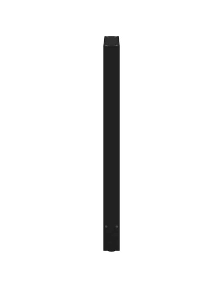 Gambe per tavolo da bar nere 2 pz 60x(100-101) cm in acciaio