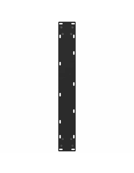 Gambe per tavolo da bar nere 2 pz 60x(100-101) cm in acciaio