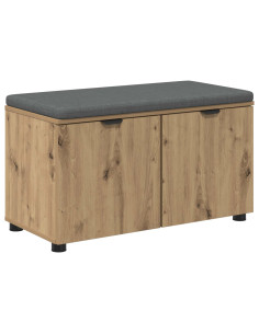 Panca per scarpe con cuscino Rovere Artigianale 80 x 38 x 46 cm 2