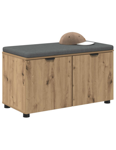 Panca per scarpe con cuscino Rovere Artigianale 80 x 38 x 46 cm