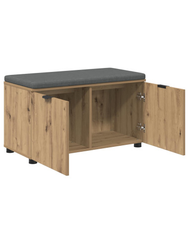 Panca per scarpe con cuscino Rovere Artigianale 80 x 38 x 46 cm