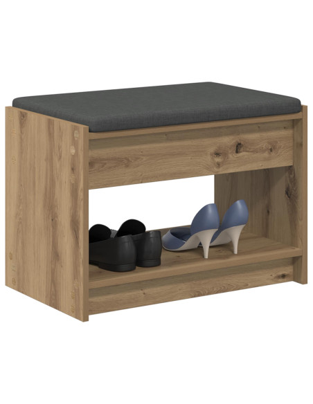 Panca per scarpe con cuscino Rovere Artigianale 63 x 38 x 45 cm