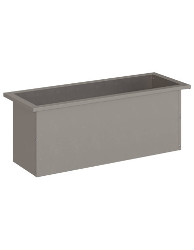 Fioriera da giardino con LED Ruggine 30 x 80 x 30 cm