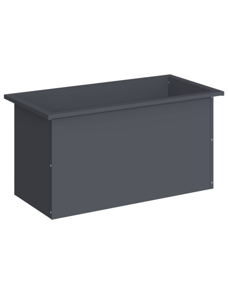 Fioriera da giardino con LED Antracite 40 x 80 x 40 cm Acciaio