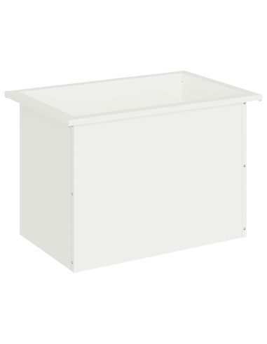 Fioriera da giardino con LED Bianco 40 x 60 x 40 cm Acciaio