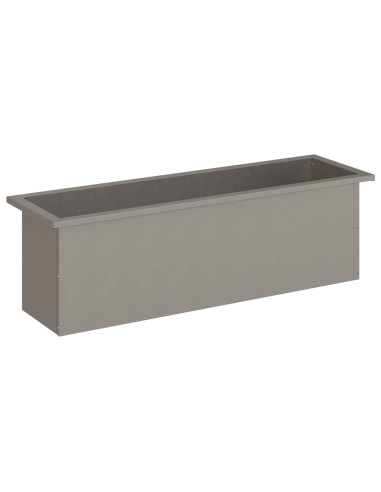 Fioriera da giardino con LED Ruggine 30 x 100 x 30 cm
