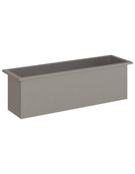 Fioriera da giardino con LED Ruggine 30 x 100 x 30 cm