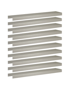 Profilo di copertura per giardino 10 pz 100 x 20 x 5 cm 2