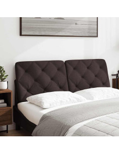 Cuscino Testiera Marrone Scuro 140 cm in Tessuto