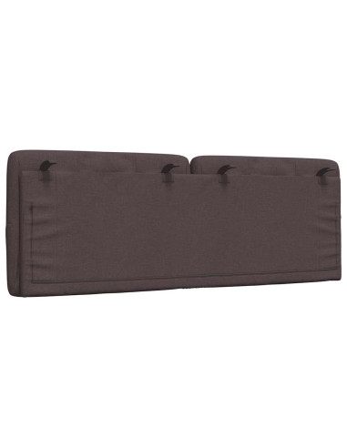 Cuscino Testiera Marrone Scuro 140 cm in Tessuto