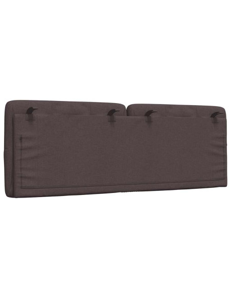 Cuscino Testiera Marrone Scuro 140 cm in Tessuto