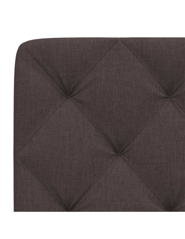 Cuscino Testiera Marrone Scuro 140 cm in Tessuto