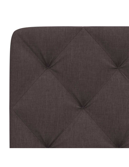 Cuscino Testiera Marrone Scuro 140 cm in Tessuto