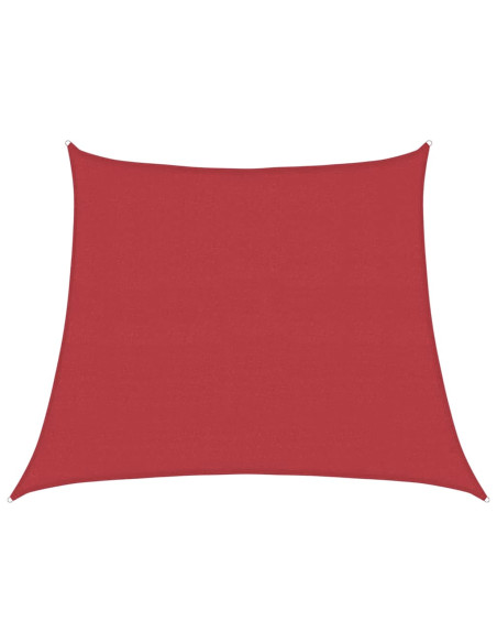Vela Parasole 160 g/m² Rossa 3/4x3 m in HDPE