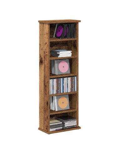Mobile per CD Legno antico 60 x 17 x 92 cm Legno ingegnerizzato