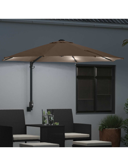 Ombrello da giardino Talpa 248 x 248 x 148 cm