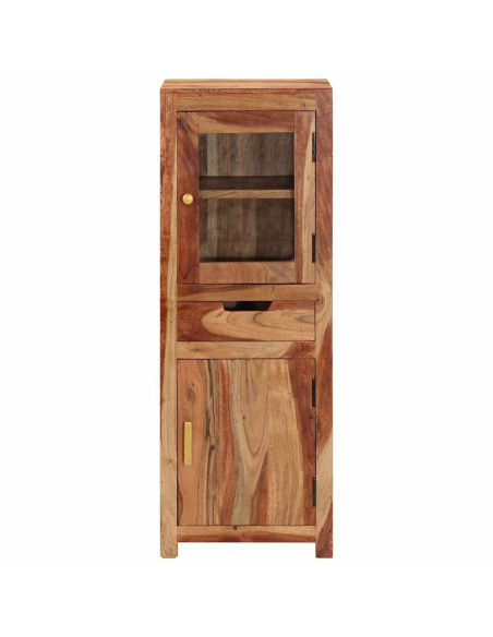 Credenza 40x34x110 cm in Legno Massello d'Acacia