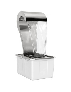 Cascata da Giardino Acciaio Inox 304 54,5 x 34 x 83 cm Argento 2