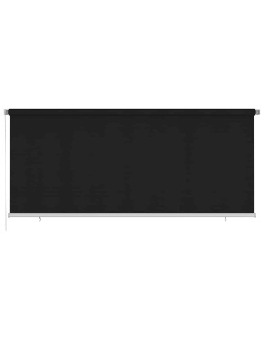 Tenda a Rullo per Esterni 350x140 cm Nera