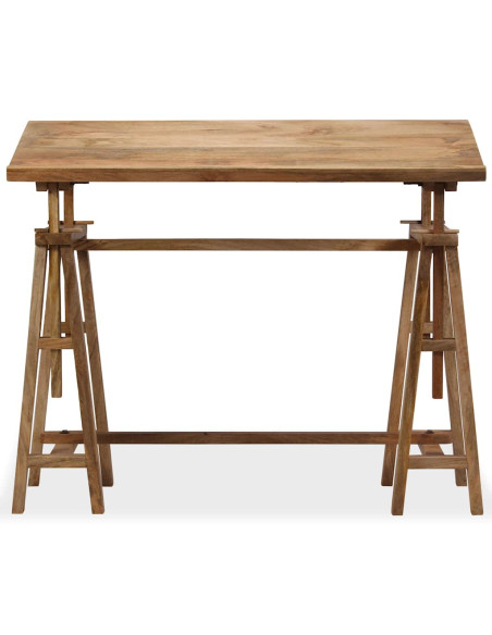 Tavolo da Disegno in Legno Massello di Mango 116x50x76 cm