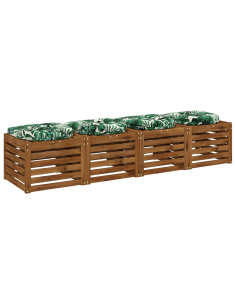 Cuscini per Sedia in 4 Pezzi 4 pz 100% Poliestere 2
