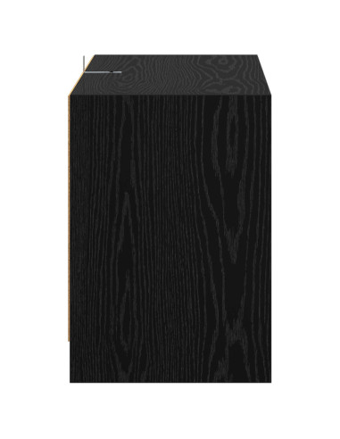 Mobile TV 147 x 35 x 50 cm Rovere Nero Legno ingegnerizzato