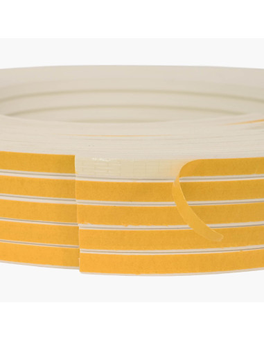 Nastro adesivo per finestre Bianco 15 x 8 mm 100 m Schiuma EPDM