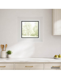 Finestra Cantina RISOR 30 x 30 cm PVC e Vetro