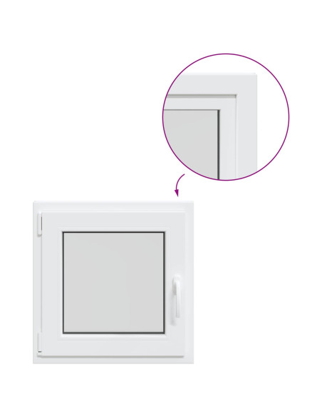 Finestra per Soffitta RISOR 55 x 55 cm PVC e Vetro