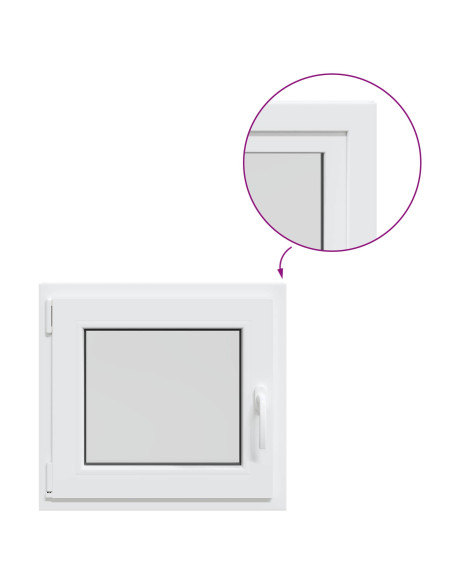 Finestra per Soffitta RISOR 60 x 55 cm PVC e Vetro