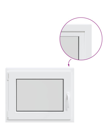 Finestra per Soffitta RISOR 50 x 55 cm PVC e Vetro