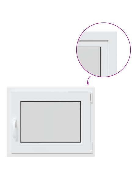 Finestra per Soffitta RISOR 50 x 55 cm PVC e Vetro