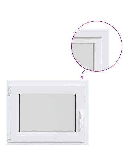 Finestra per Soffitta RISOR 50 x 55 cm PVC e Vetro