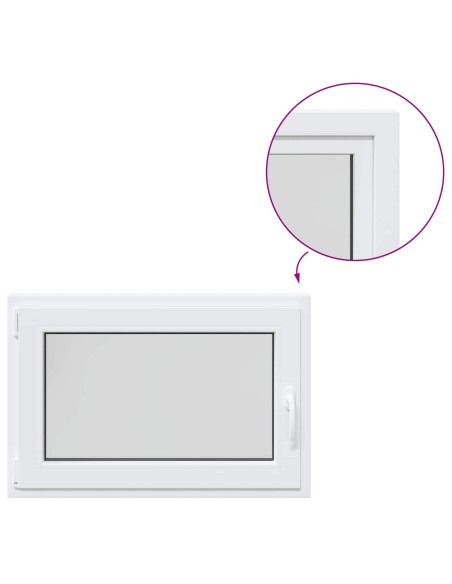 Finestra per Soffitta RISOR 90 x 55 cm PVC e Vetro