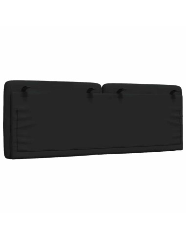 Cuscino Testiera Nero 140 cm in Tessuto