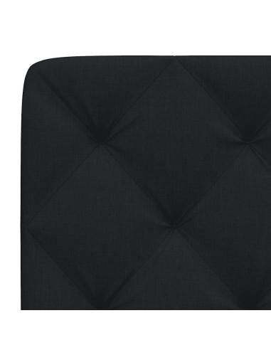 Cuscino Testiera Nero 140 cm in Tessuto