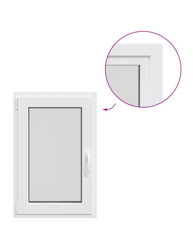 Finestra per Soffitta RISOR 50 x 100 cm PVC e Vetro