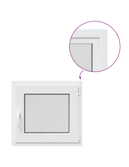 Finestra per Soffitta RISOR 60 x 50 cm PVC e Vetro