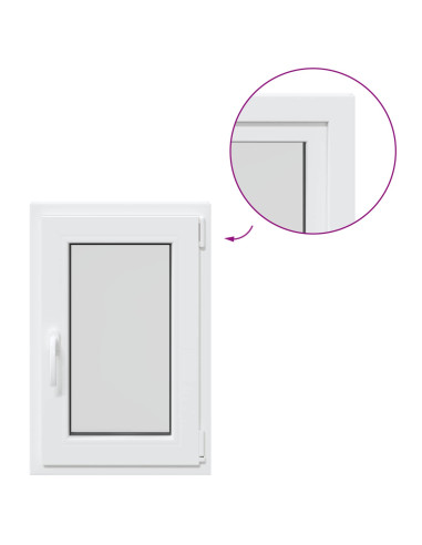 Finestra per Soffitta RISOR 50 x 70 cm PVC e Vetro