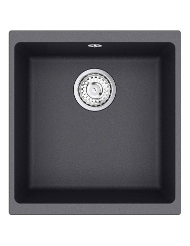 Lavello Cucina una Vasca Granito 43 x 46 x 20 cm Grafite