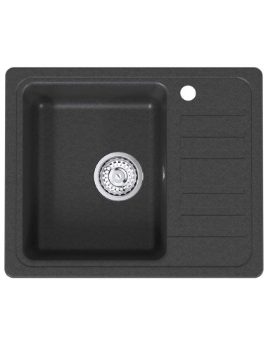 Lavello da cucina con gocciolatoio Granito 57.5 x 46 x 28 cm