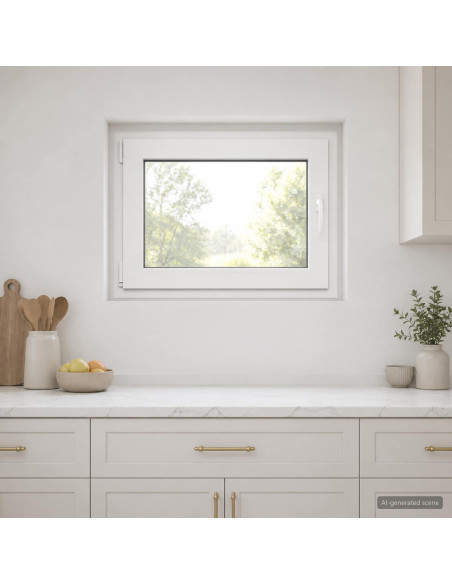 Finestra per Soffitta RISOR 80 x 55 cm PVC e Vetro
