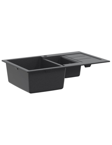 Lavello da cucina a doppia vasca Granito 80 x 50 x 30,5 cm